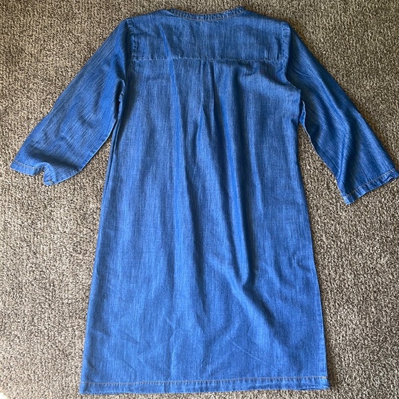 Spense Woman Women's 3/4 Roll Tab
Sleeve Dress 1/4 Button Denim Size 8 - Picture 2 of 7